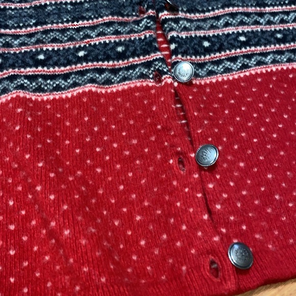 Vintage Eddie Bauer Red Nordic Wool Vest ￼ - Picture 5 of 10